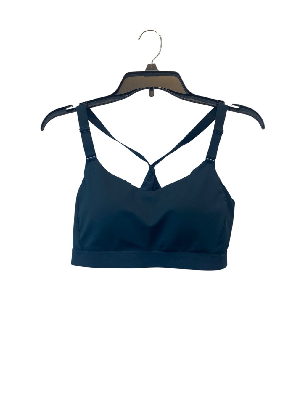 Old Navy size Medium Teal Blue Strappy molded cups Racerback Sports Bra